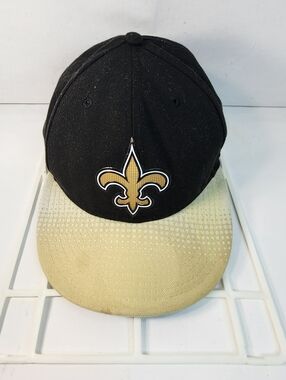 NFL New Orleans Saints New Era Fan Gear Hat ( Sz. Fitted 7 7/8")